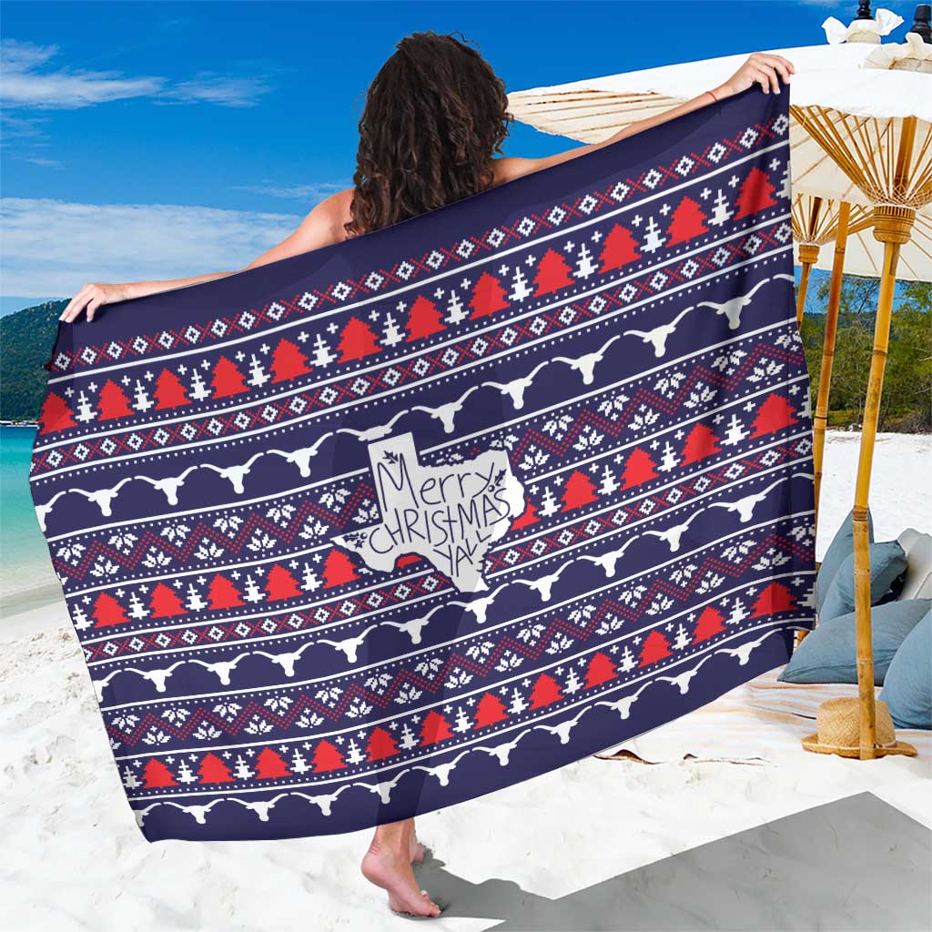 Merry Christmas Y'all Sarong Xmas Holiday Patterns - Wonder Print Shop