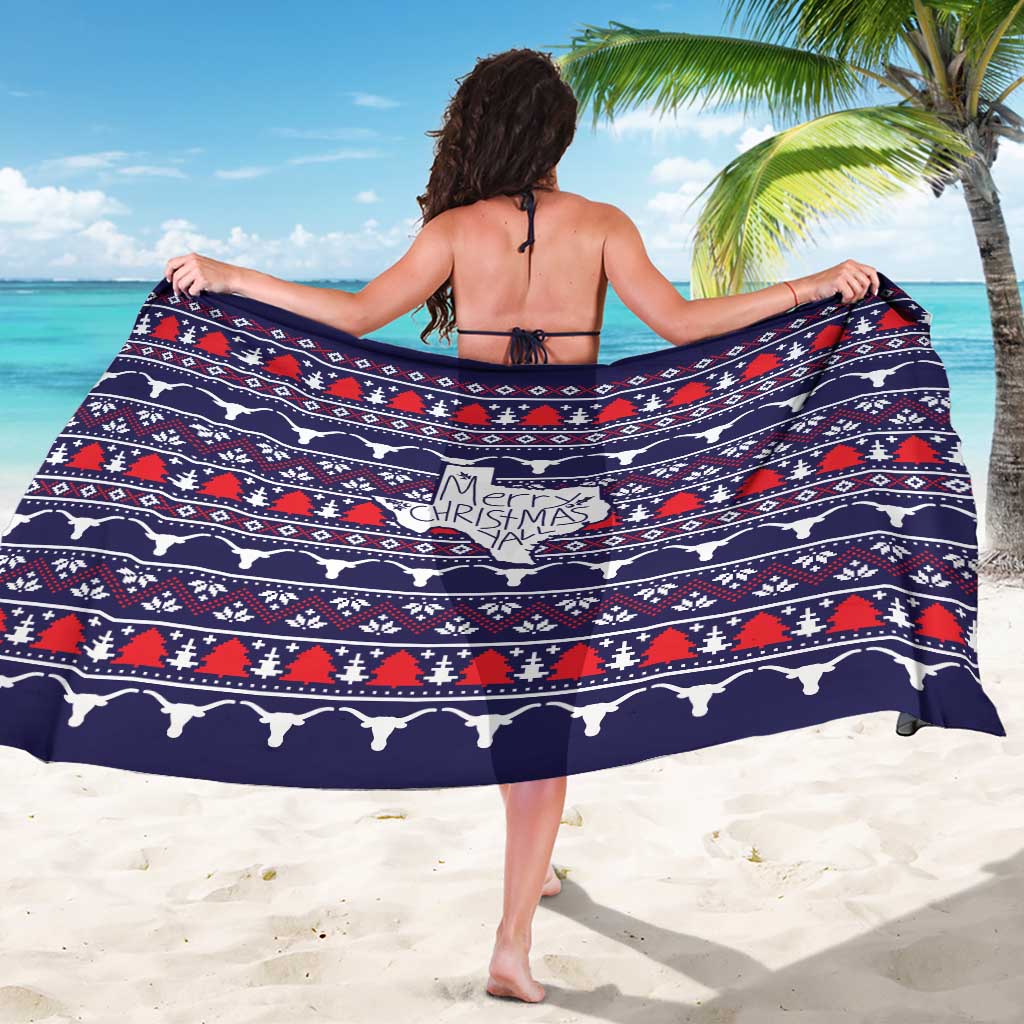 Merry Christmas Y'all Sarong Xmas Holiday Patterns - Wonder Print Shop