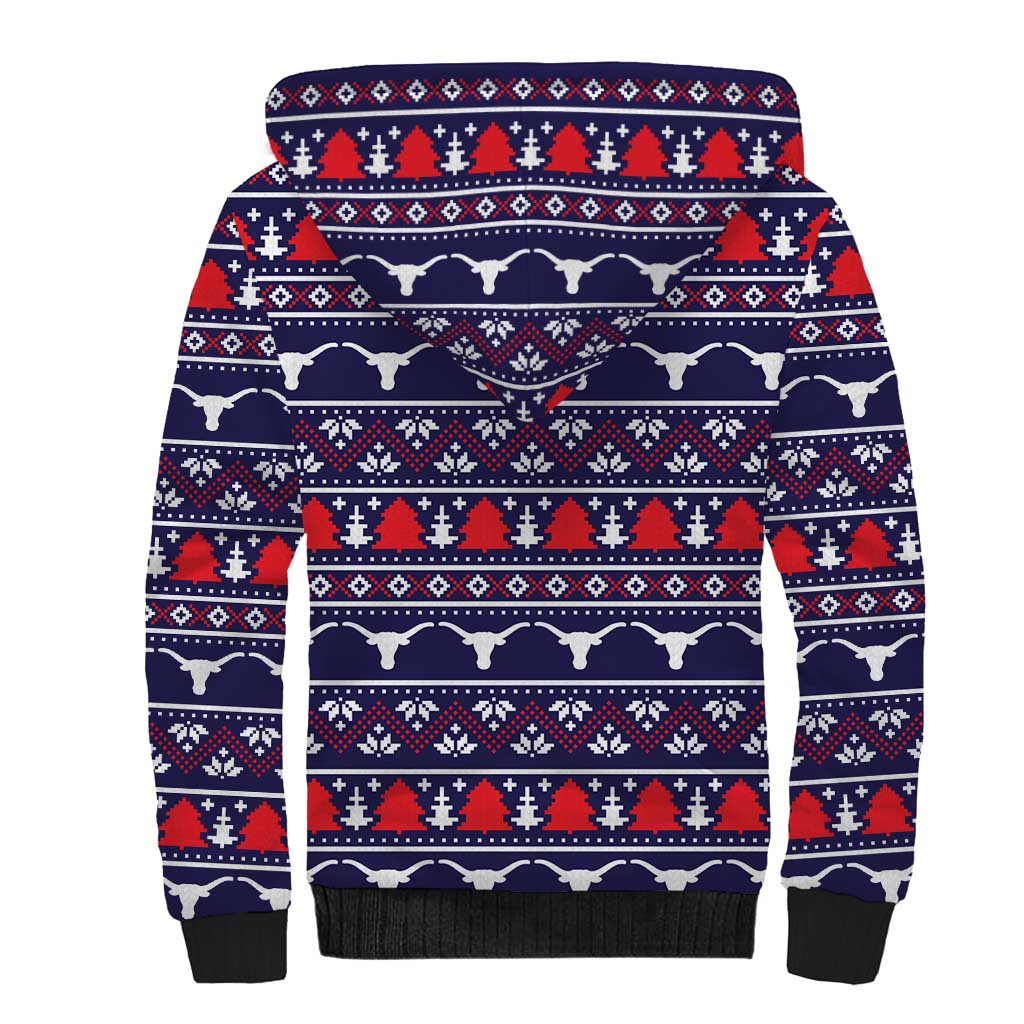 Merry Christmas Y'all Sherpa Hoodie Xmas Holiday Patterns - Wonder Print Shop