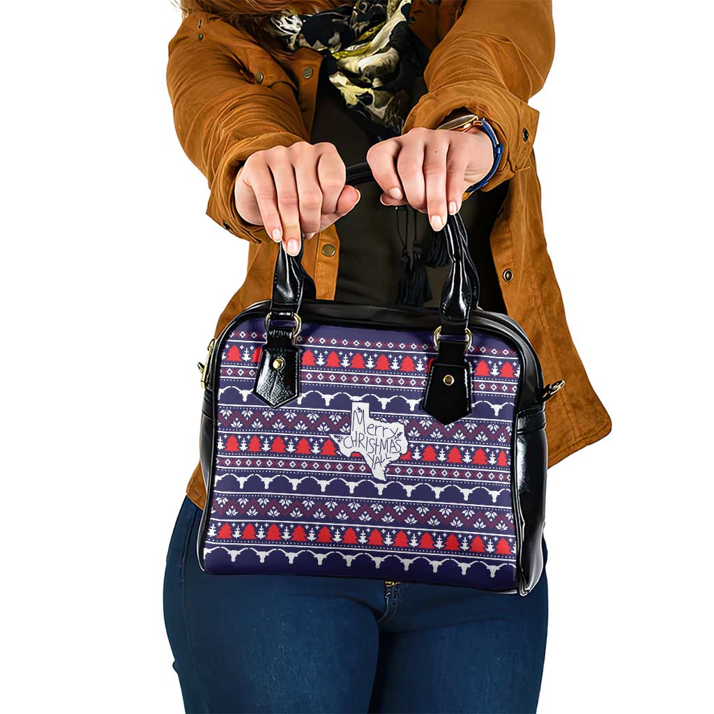 Merry Christmas Y'all Shoulder Handbag Xmas Holiday Patterns - Wonder Print Shop