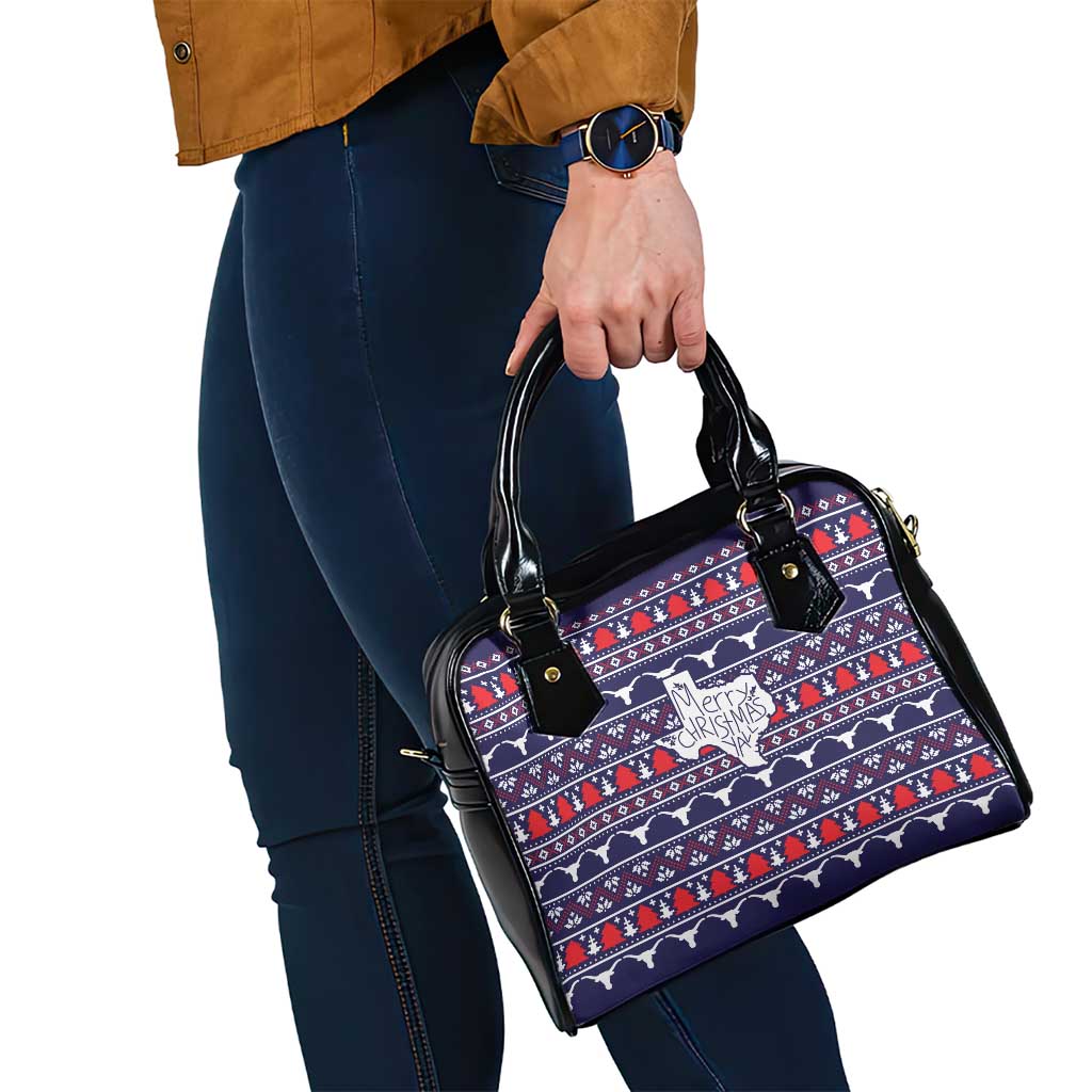 Merry Christmas Y'all Shoulder Handbag Xmas Holiday Patterns - Wonder Print Shop