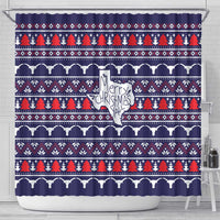Merry Christmas Y'all Shower Curtain Xmas Holiday Patterns - Wonder Print Shop