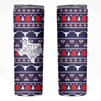 Merry Christmas Y'all Skinny Tumbler Xmas Holiday Patterns - Wonder Print Shop