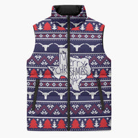 Merry Christmas Y'all Sleeveless Puffer Jacket Xmas Holiday Patterns - Wonder Print Shop