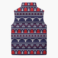 Merry Christmas Y'all Sleeveless Puffer Jacket Xmas Holiday Patterns - Wonder Print Shop