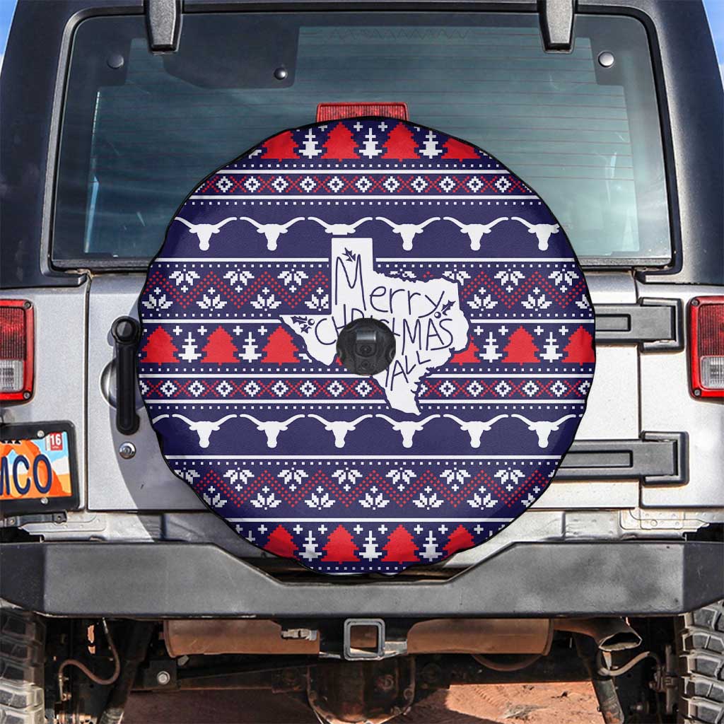 Merry Christmas Y'all Spare Tire Cover Xmas Holiday Patterns - Wonder Print Shop