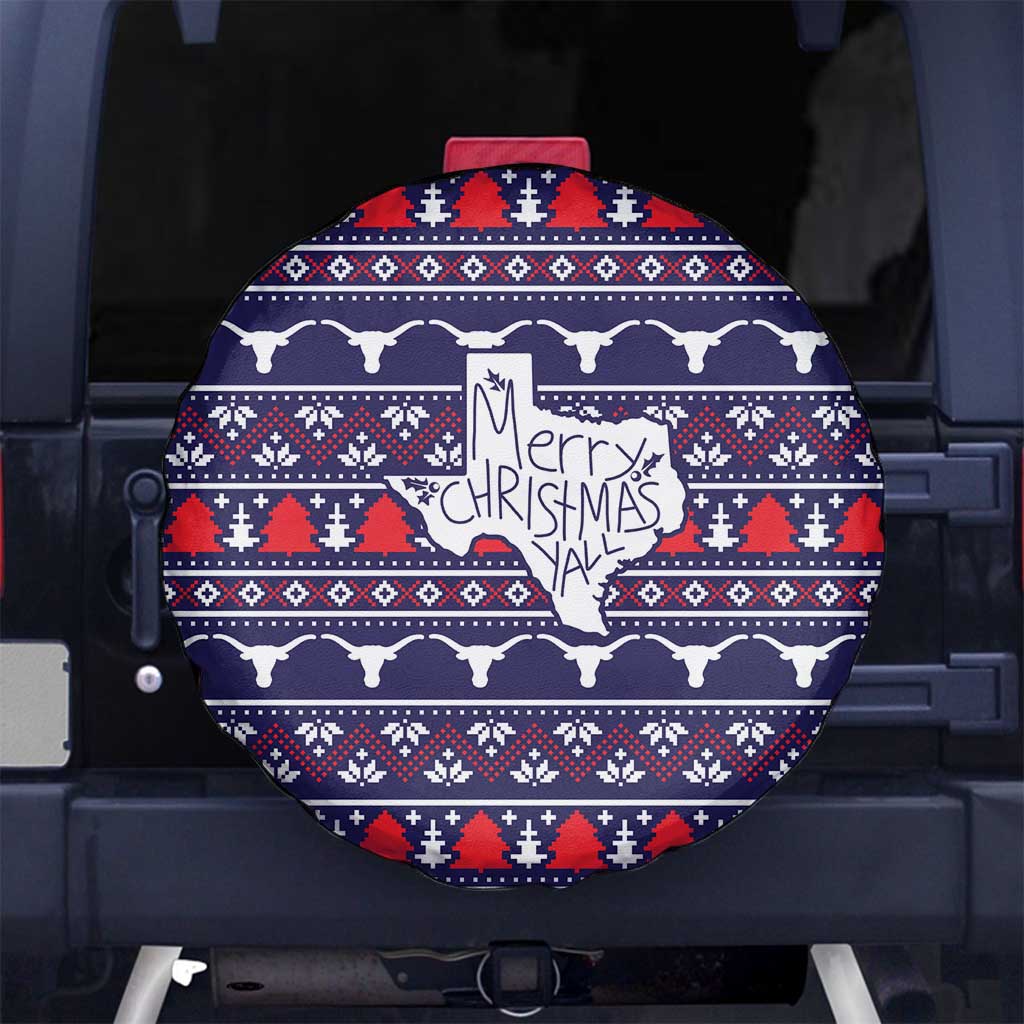 Merry Christmas Y'all Spare Tire Cover Xmas Holiday Patterns - Wonder Print Shop