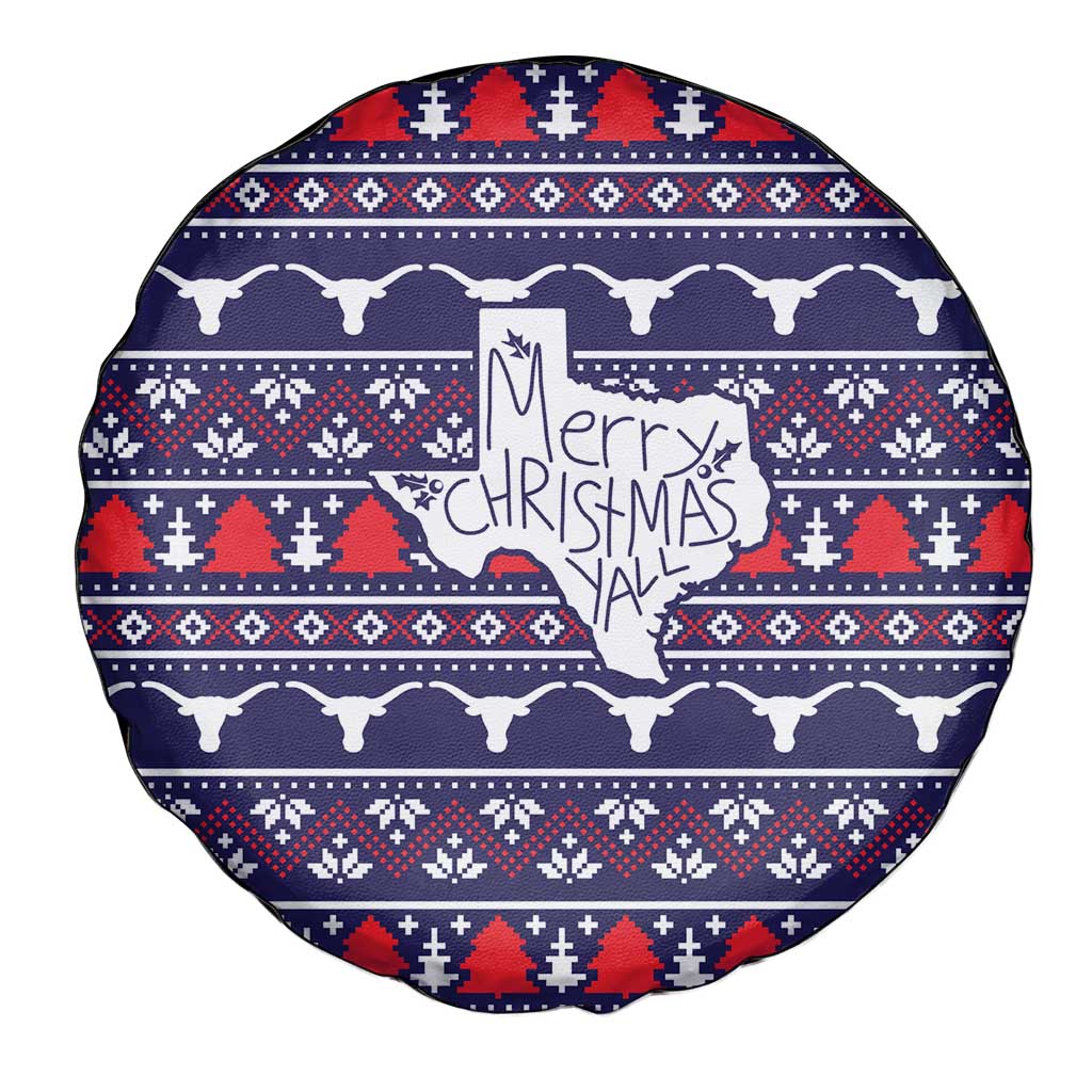 Merry Christmas Y'all Spare Tire Cover Xmas Holiday Patterns - Wonder Print Shop