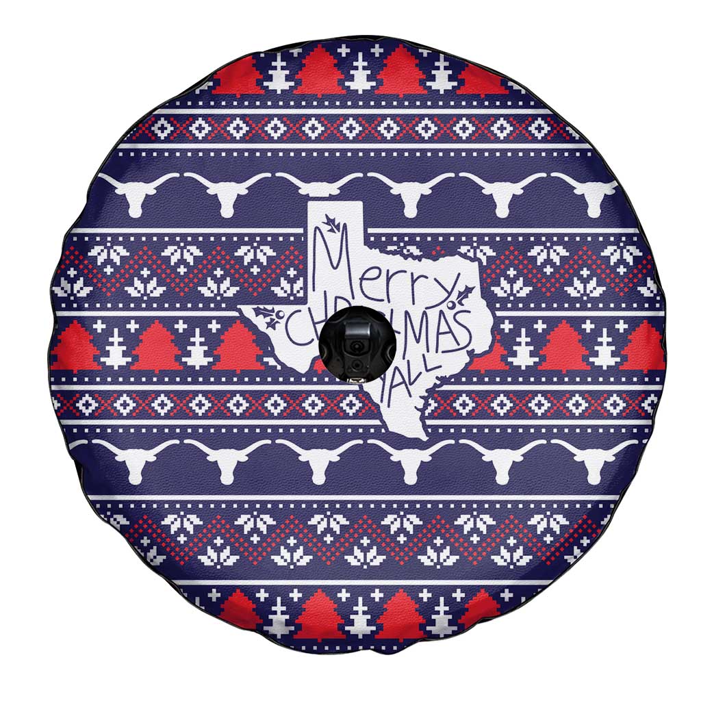 Merry Christmas Y'all Spare Tire Cover Xmas Holiday Patterns - Wonder Print Shop