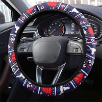Merry Christmas Y'all Steering Wheel Cover Xmas Holiday Patterns - Wonder Print Shop