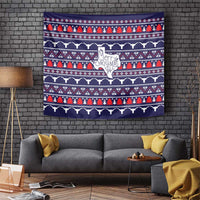 Merry Christmas Y'all Tapestry Xmas Holiday Patterns - Wonder Print Shop