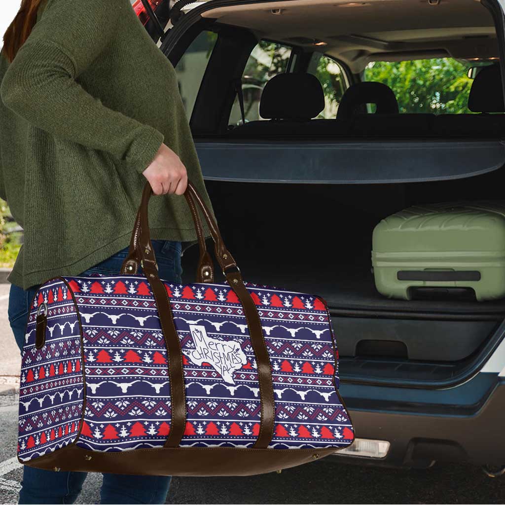 Merry Christmas Y'all Travel Bag Xmas Holiday Patterns - Wonder Print Shop