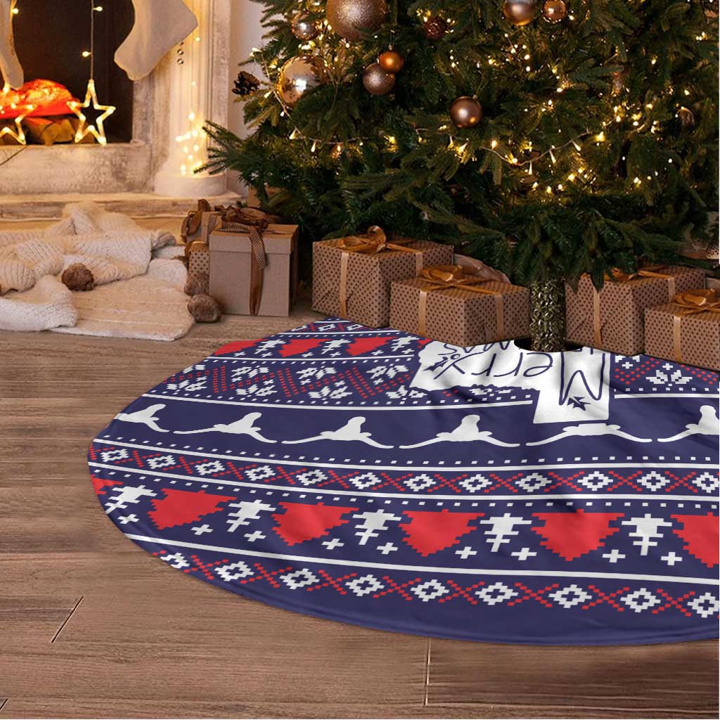 Merry Christmas Y'all Tree Skirt Xmas Holiday Patterns - Wonder Print Shop