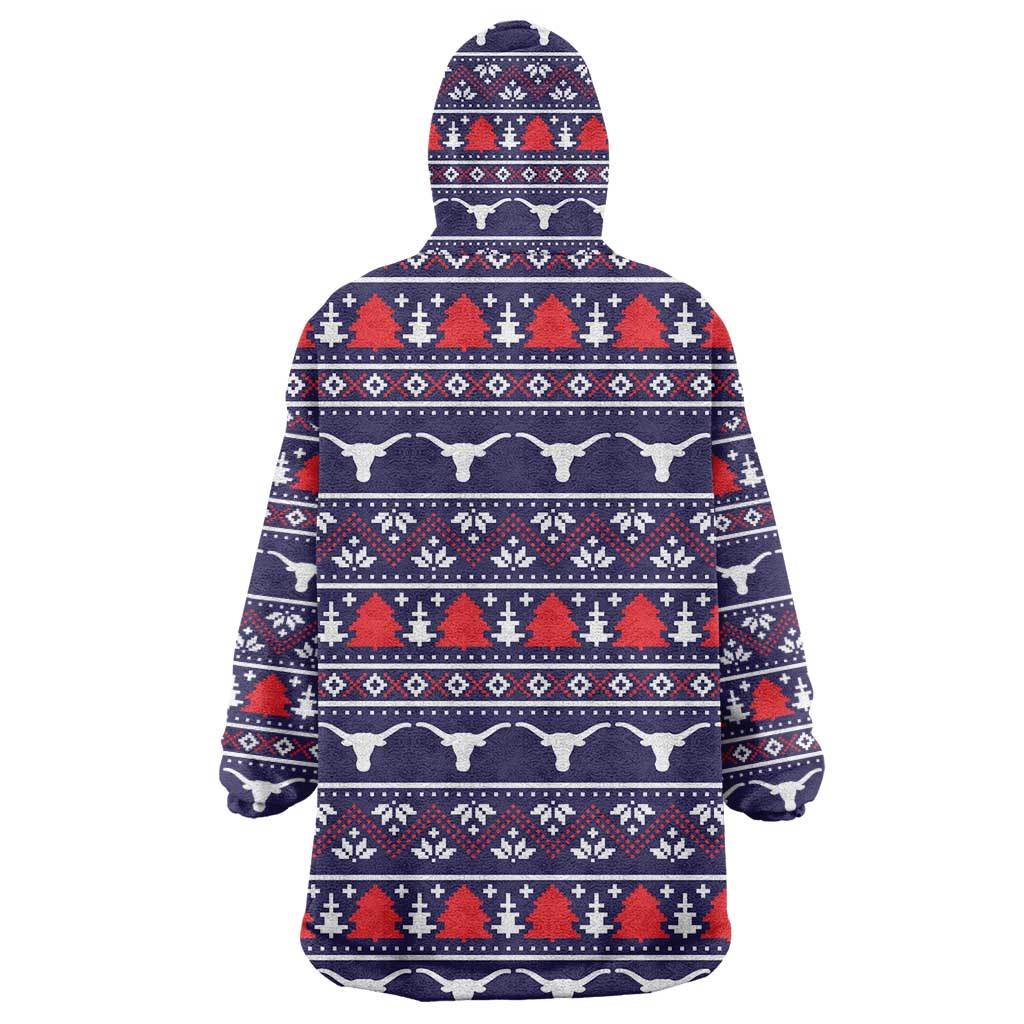 Merry Christmas Y'all Wearable Blanket Hoodie Xmas Holiday Patterns - Wonder Print Shop