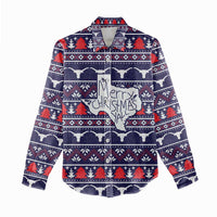 Merry Christmas Y'all Women Casual Shirt Xmas Holiday Patterns - Wonder Print Shop
