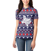 Merry Christmas Y'all Women Polo Shirt Xmas Holiday Patterns - Wonder Print Shop