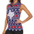 Merry Christmas Y'all Women Sleeveless Polo Shirt Xmas Holiday Patterns - Wonder Print Shop