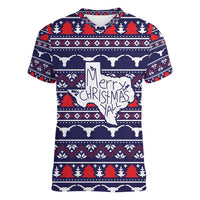 Merry Christmas Y'all Women V-Neck T-Shirt Xmas Holiday Patterns - Wonder Print Shop