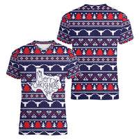 Merry Christmas Y'all Women V-Neck T-Shirt Xmas Holiday Patterns - Wonder Print Shop