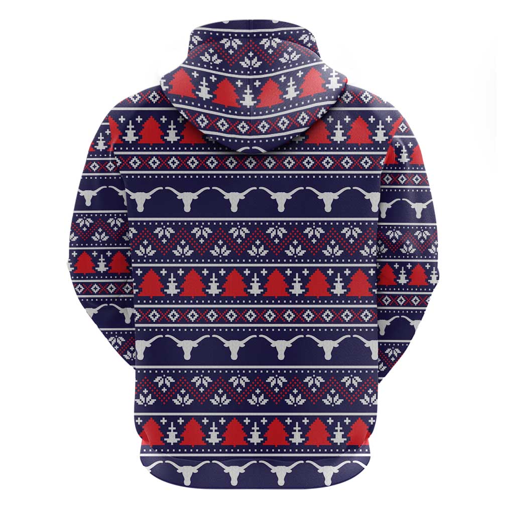 Merry Christmas Y'all Zip Hoodie Xmas Holiday Patterns - Wonder Print Shop