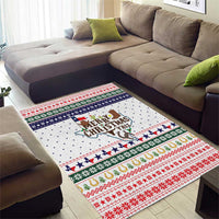Merry Christmas Yall Texas Area Rug Xmas Holiday Patterns - Wonder Print Shop