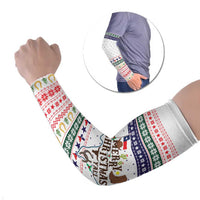 Merry Christmas Yall Texas Arm Sleeves Xmas Holiday Patterns - Wonder Print Shop