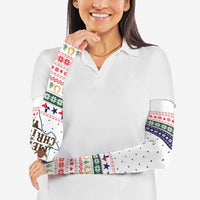 Merry Christmas Yall Texas Arm Sleeves Xmas Holiday Patterns - Wonder Print Shop