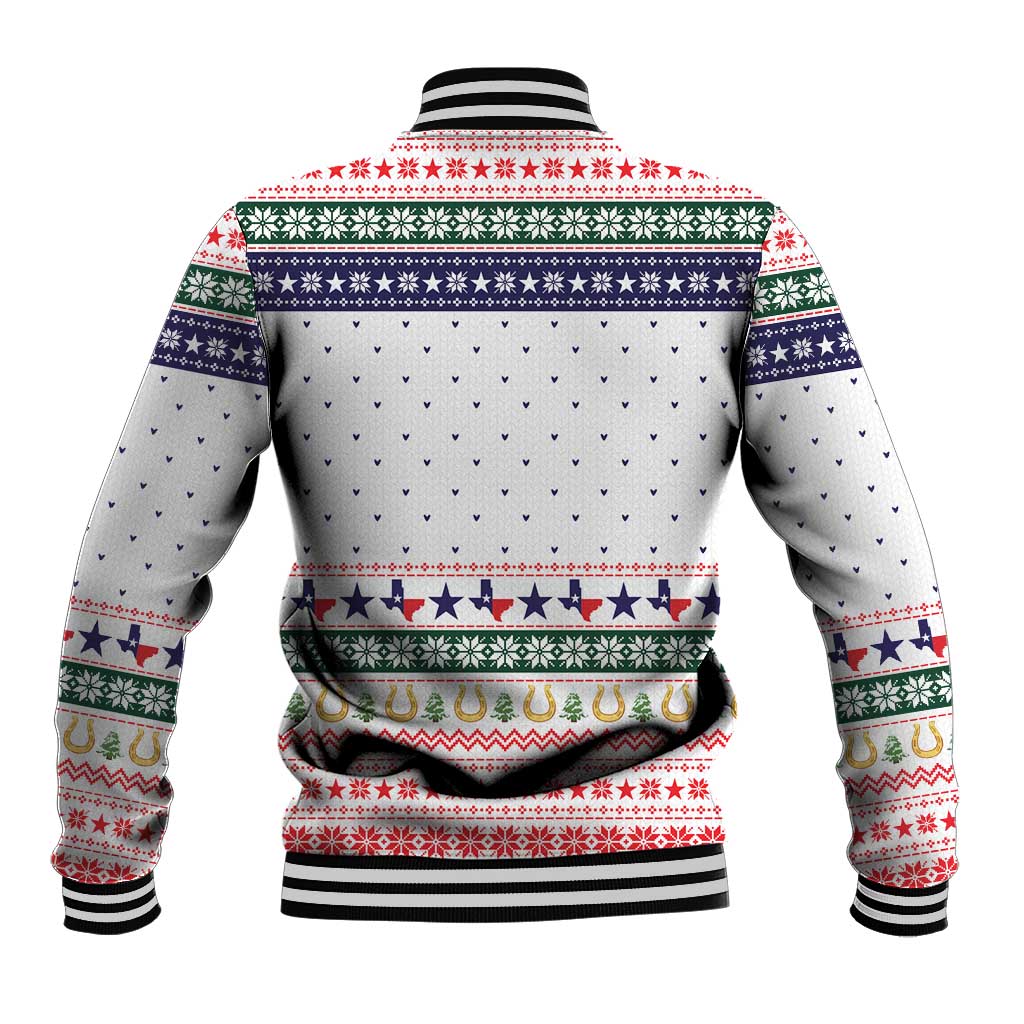 Merry Christmas Yall Texas Baseball Jacket Xmas Holiday Patterns - Wonder Print Shop