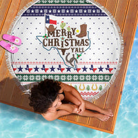 Merry Christmas Yall Texas Beach Blanket Xmas Holiday Patterns - Wonder Print Shop
