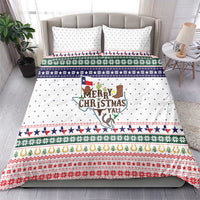Merry Christmas Yall Texas Bedding Set Xmas Holiday Patterns - Wonder Print Shop