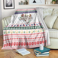 Merry Christmas Yall Texas Blanket Xmas Holiday Patterns - Wonder Print Shop