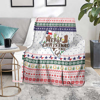 Merry Christmas Yall Texas Blanket Xmas Holiday Patterns - Wonder Print Shop