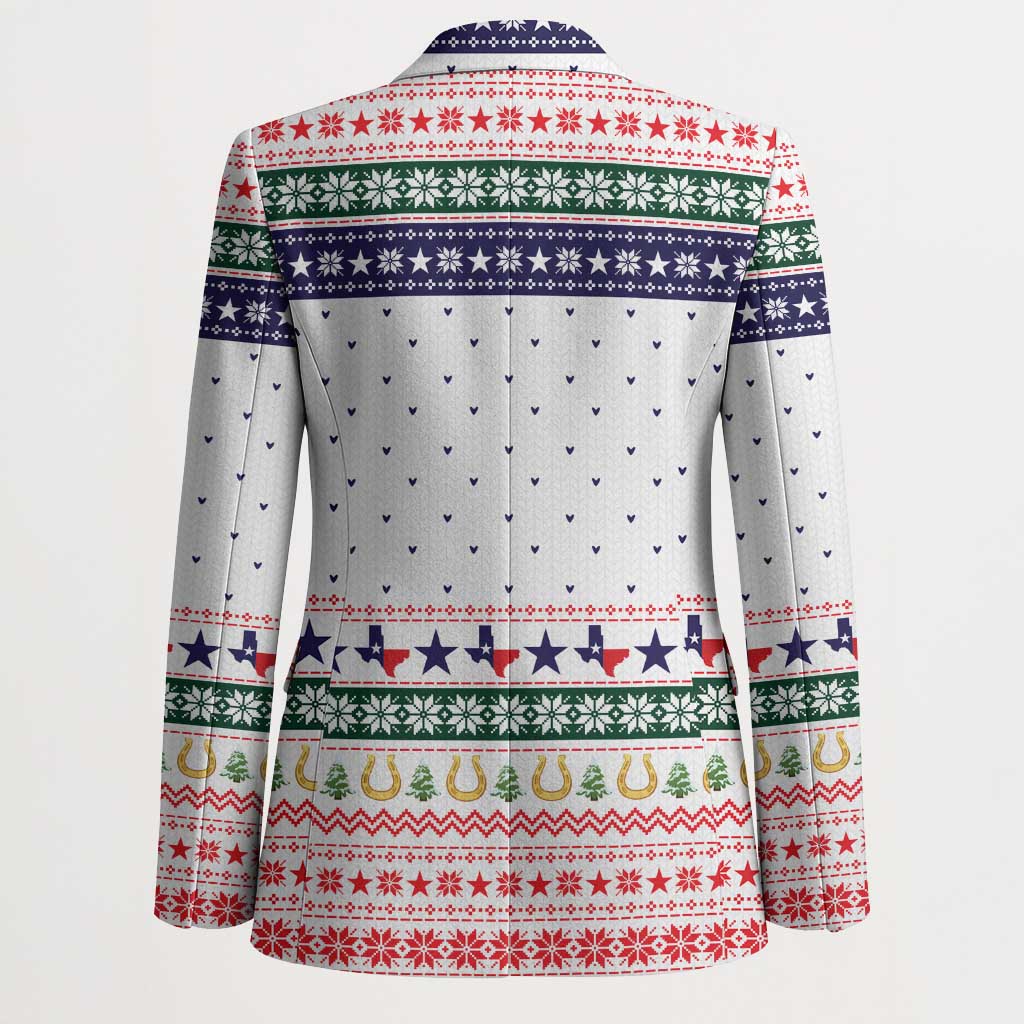 Merry Christmas Yall Texas Blazer Xmas Holiday Patterns - Wonder Print Shop