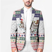 Merry Christmas Yall Texas Blazer Xmas Holiday Patterns - Wonder Print Shop