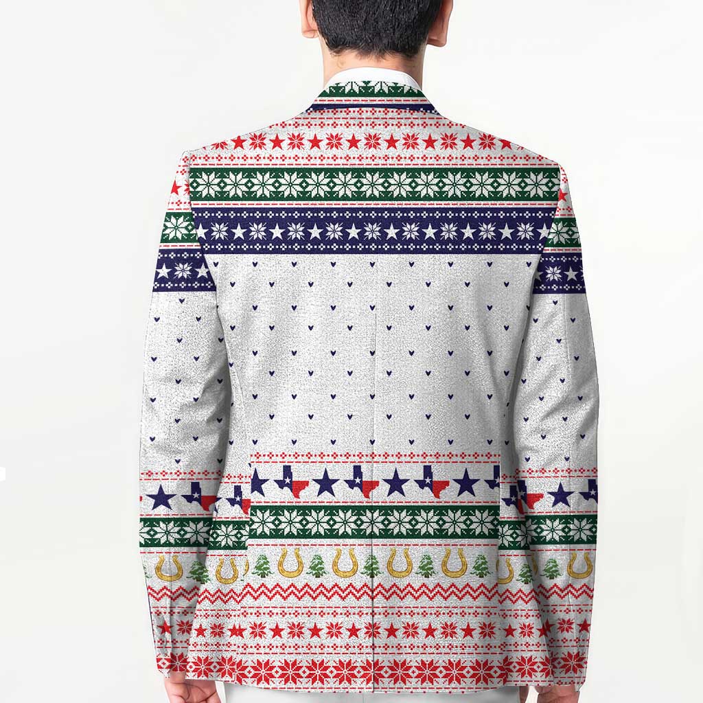 Merry Christmas Yall Texas Blazer Xmas Holiday Patterns - Wonder Print Shop