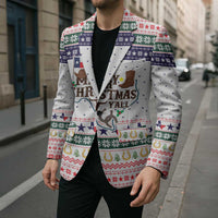 Merry Christmas Yall Texas Blazer Xmas Holiday Patterns - Wonder Print Shop