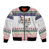 Merry Christmas Yall Texas Bomber Jacket Xmas Holiday Patterns - Wonder Print Shop