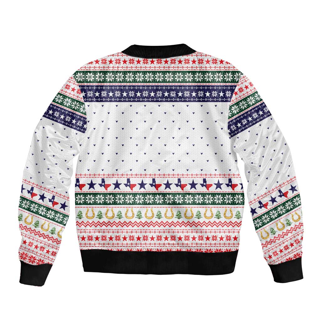 Merry Christmas Yall Texas Bomber Jacket Xmas Holiday Patterns - Wonder Print Shop