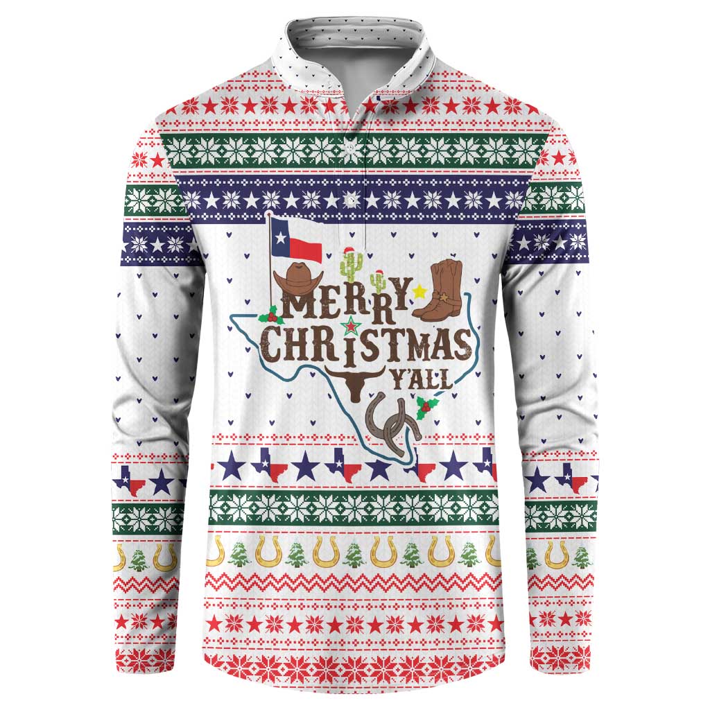 Merry Christmas Yall Texas Button Sweatshirt Xmas Holiday Patterns - Wonder Print Shop