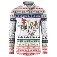 Merry Christmas Yall Texas Button Sweatshirt Xmas Holiday Patterns - Wonder Print Shop