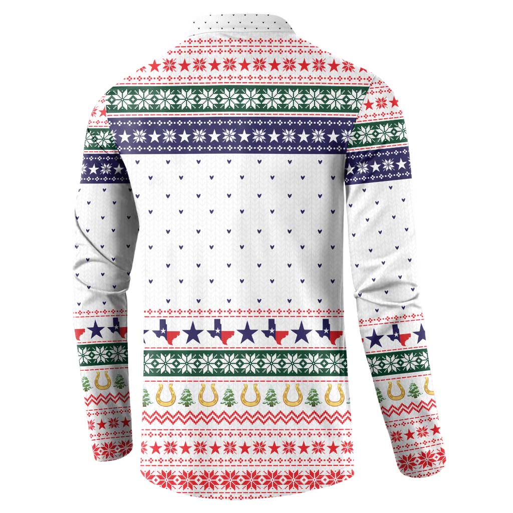 Merry Christmas Yall Texas Button Sweatshirt Xmas Holiday Patterns - Wonder Print Shop