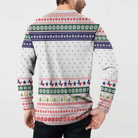 Merry Christmas Yall Texas Button Sweatshirt Xmas Holiday Patterns - Wonder Print Shop