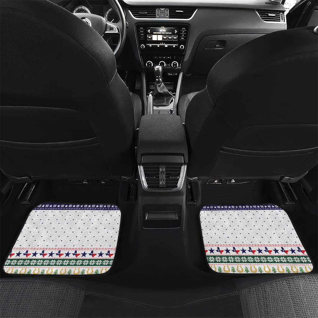 Merry Christmas Yall Texas Car Mats Xmas Holiday Patterns - Wonder Print Shop