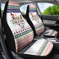 Merry Christmas Yall Texas Car Seat Cover Xmas Holiday Patterns - Wonder Print Shop