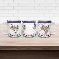 Merry Christmas Yall Texas Ceramic Mug Xmas Holiday Patterns - Wonder Print Shop