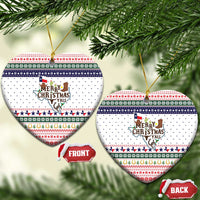 Merry Christmas Yall Texas Ceramic Ornament Xmas Holiday Patterns - Wonder Print Shop