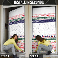 Merry Christmas Yall Texas Door Cover Xmas Holiday Patterns - Wonder Print Shop