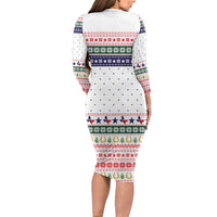 Merry Christmas Yall Texas Family Matching Long Sleeve Bodycon Dress and Hawaiian Shirt Xmas Holiday Patterns - Wonder Print Shop