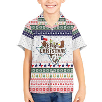 Merry Christmas Yall Texas Family Matching Long Sleeve Bodycon Dress and Hawaiian Shirt Xmas Holiday Patterns - Wonder Print Shop