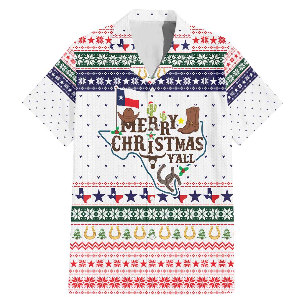 Merry Christmas Yall Texas Family Matching Mermaid Dress and Hawaiian Shirt Xmas Holiday Patterns - Wonder Print Shop